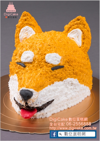 蠢萌阿柴 立體造型蛋糕