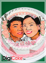 手繪人像寫真蛋糕