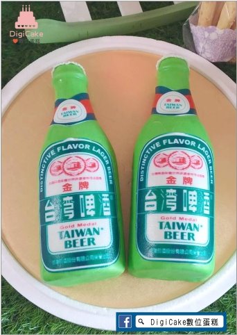 金牌酒罐翻糖造型蛋糕