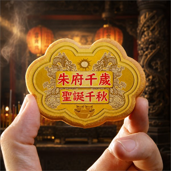 朱府千歲小金牌餅12片/盒+立架