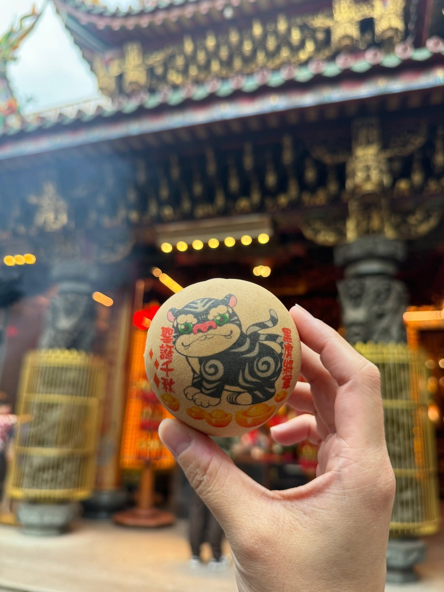 黑虎將軍公版彩噴黑糖椪餅